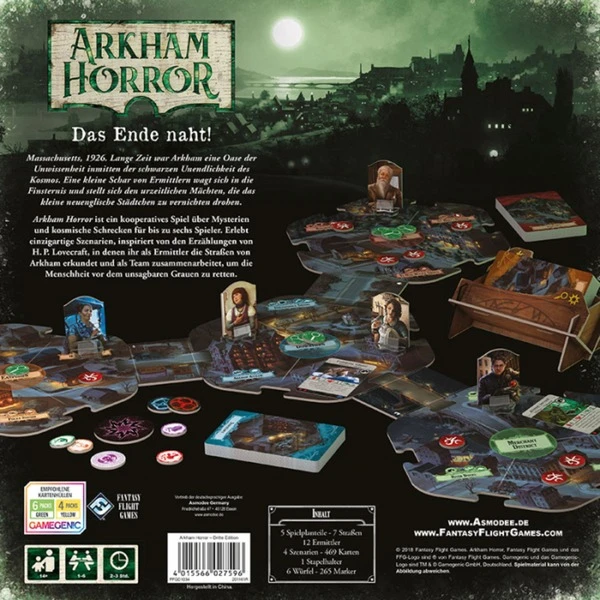 Asmodee Arkham Horror 3. Edition, Brettspiel 6 Asmodee Arkham Horror 3. Edition, Brettspiel – Bild 4