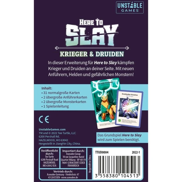 Asmodee Here To Slay - Krieger & Druiden, Kartenspiel 6 Asmodee Here To Slay - Krieger & Druiden, Kartenspiel – Bild 4