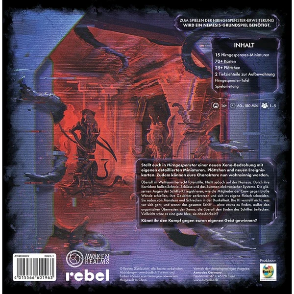 Asmodee Nemesis - Hirngespenster, Brettspiel 5 Asmodee Nemesis - Hirngespenster, Brettspiel – Bild 3