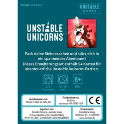Asmodee Unstable Unicorns - Abenteuer Erweiterungsset, Kartenspiel -Spielzeug Rabatte Asmodee Unstable Unicorns Abenteuer Erweiterungsset Kartenspiel@@1902364 3