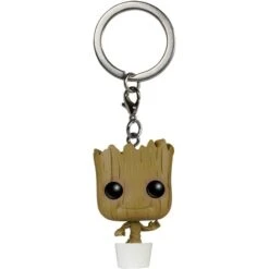 Funko POP! Schlüsselanhänger Marvel - Dancing Groot, Spielfigur