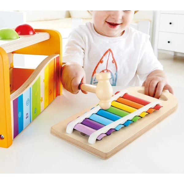 Hape 2in1 Xylophon Und Hammerspiel, Musikspielzeug 4 Hape 2in1 Xylophon Und Hammerspiel, Musikspielzeug – Bild 2