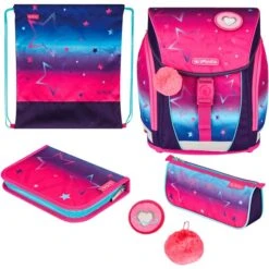 Herlitz FiloLight Plus Pink Stars, Schulranzen