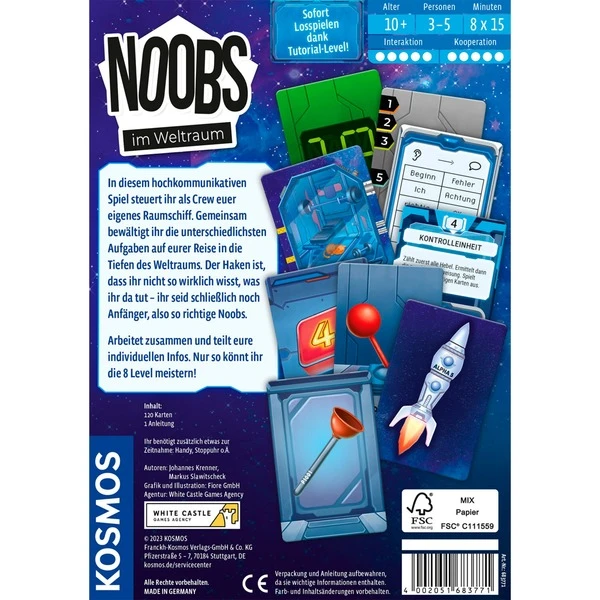 KOSMOS Noobs - Im Weltraum, Kartenspiel 8 KOSMOS Noobs - Im Weltraum, Kartenspiel – Bild 6