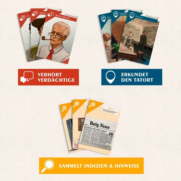 KOSMOS Suspects: Mörderischer Marathon, Kartenspiel 5 KOSMOS Suspects: Mörderischer Marathon, Kartenspiel – Bild 3