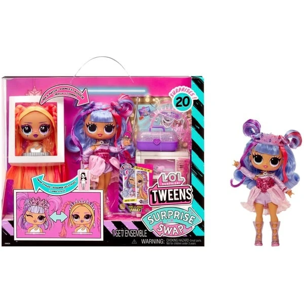 MGA Entertainment L.O.L. Surprise Tweens Surprise Swap Fashion Doll - Buns-2-Braids Bailey, Puppe 3 MGA Entertainment L.O.L. Surprise Tweens Surprise Swap Fashion Doll - Buns-2-Braids Bailey, Puppe