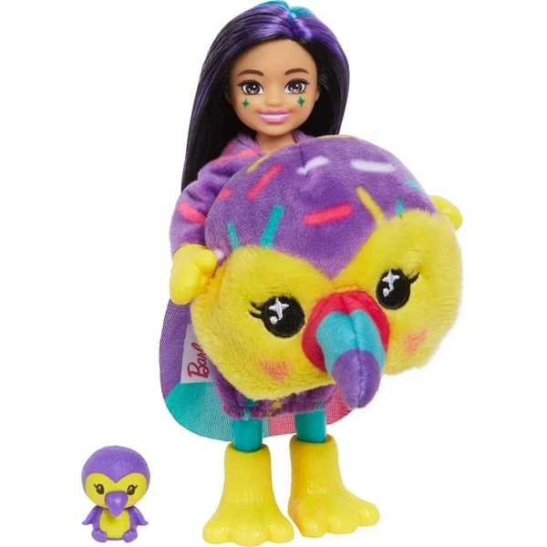 Mattel Barbie Cutie Reveal Chelsea Jungle Series - Tukan, Puppe 4 Mattel Barbie Cutie Reveal Chelsea Jungle Series - Tukan, Puppe – Bild 2