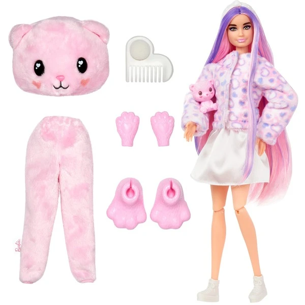 Mattel Barbie Cutie Reveal Cozy Cute Serie - Teddybär, Puppe 3 Mattel Barbie Cutie Reveal Cozy Cute Serie - Teddybär, Puppe