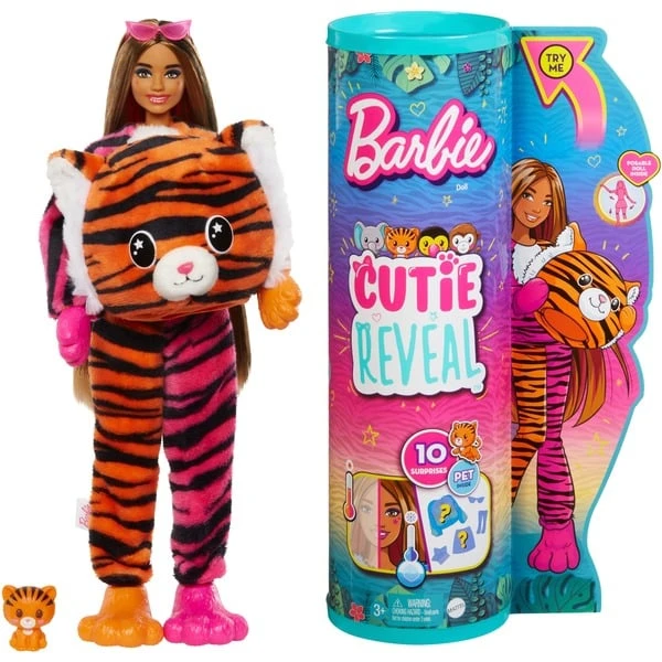 Mattel Barbie Cutie Reveal Dschungel Serie - Tiger, Puppe 3 Mattel Barbie Cutie Reveal Dschungel Serie - Tiger, Puppe