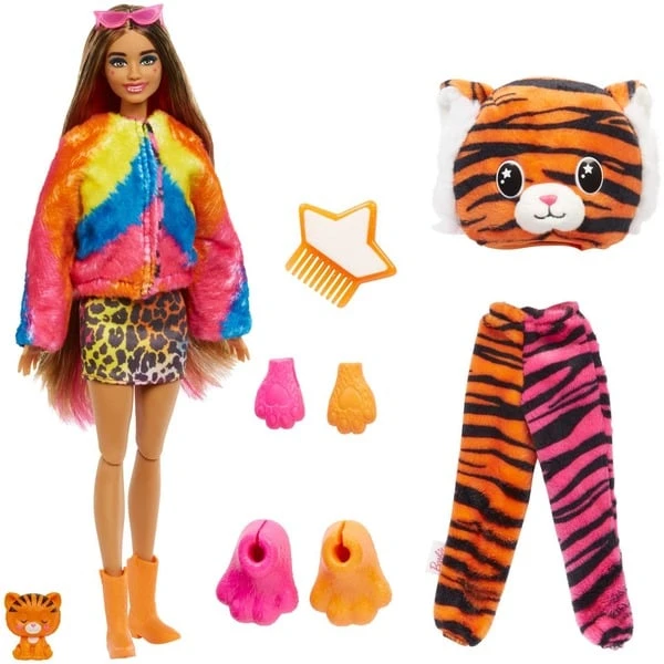 Mattel Barbie Cutie Reveal Dschungel Serie - Tiger, Puppe 4 Mattel Barbie Cutie Reveal Dschungel Serie - Tiger, Puppe – Bild 2