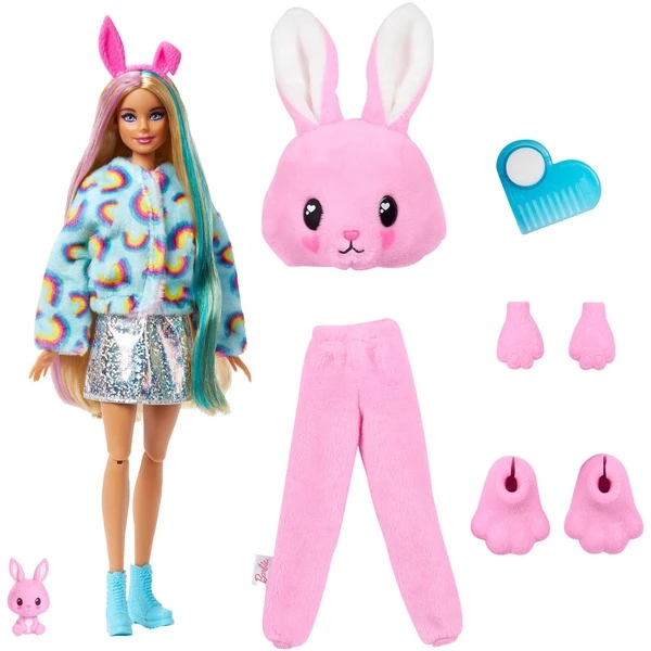 Mattel Barbie Cutie Reveal Puppe Mit Hasen-Plüschkostüm Und 10 Überraschungen – Bild 2