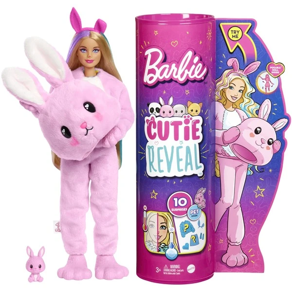 Mattel Barbie Cutie Reveal Puppe Mit Hasen-Plüschkostüm Und 10 Überraschungen – Bild 6