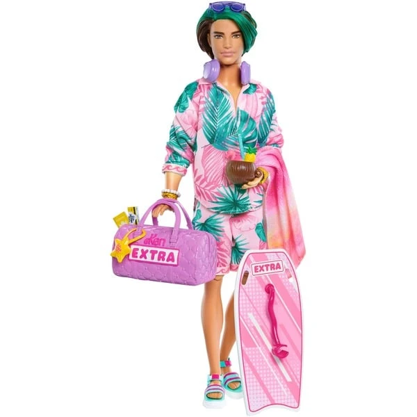 Mattel Barbie Extra Fly - Ken-Puppe Mit Strandmode 4 Mattel Barbie Extra Fly - Ken-Puppe Mit Strandmode – Bild 2