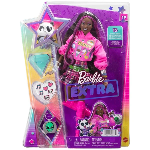 Mattel Barbie Extra Puppe 19 - Pinkfarbenes Haar/Pop Punk – Bild 5