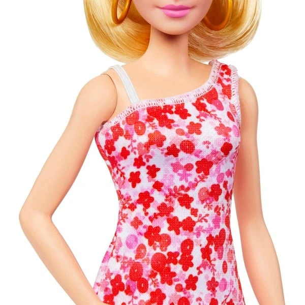 Mattel Barbie Fashionistas-Puppe Mit Blondem Pferdeschwanz Und Blumenkleid 5 Mattel Barbie Fashionistas-Puppe Mit Blondem Pferdeschwanz Und Blumenkleid – Bild 3