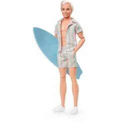 Mattel Barbie Signature The Movie - Ken Puppe Mit Gestreiftem Strand-Outfit In Pastellrosa Und Grün, Spielfigur -Spielzeug Rabatte Mattel Barbie Signature The Movie Ken Puppe mit gestreiftem Strand Outfit in Pastellrosa und Gr n Spielfigur@@1918852 2