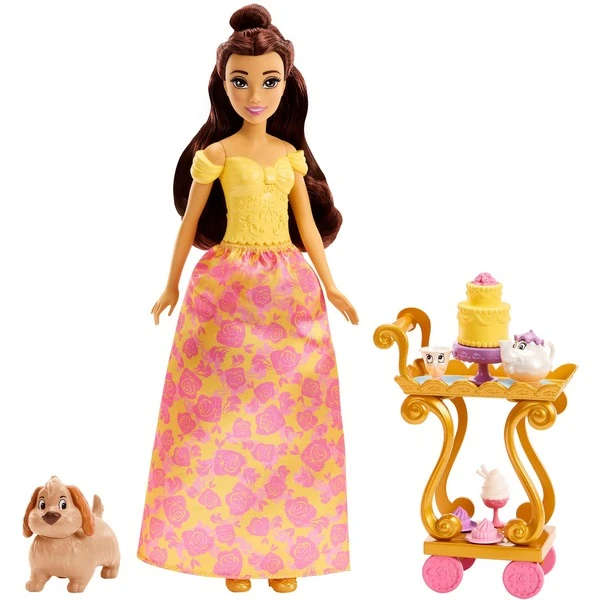 Mattel Disney Prinzessin Belles Teewagen, Spielfigur 4 Mattel Disney Prinzessin Belles Teewagen, Spielfigur – Bild 2