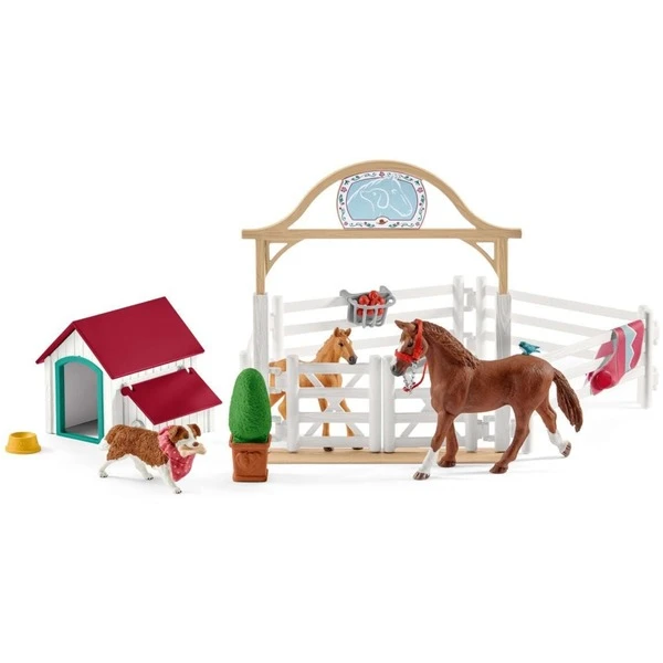 Schleich Horse Club Hannahs Gastpferde Mit Hündin Ruby, Spielfigur – Bild 3