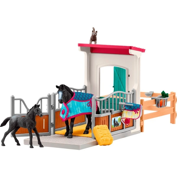 Schleich Horse Club Pferdebox Mit Stute Und Fohlen, Spielfigur 3 Schleich Horse Club Pferdebox Mit Stute Und Fohlen, Spielfigur