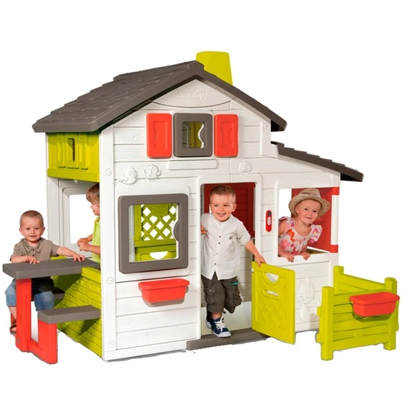 Smoby Neo Friends Spielhaus Mit Vorgarten, Gartenspielgerät 3 Smoby Neo Friends Spielhaus Mit Vorgarten, Gartenspielgerät