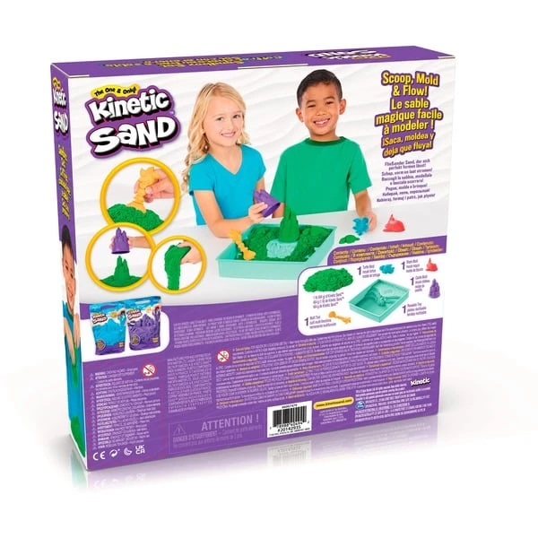 Spin Master Kinetic Sand - Sandbox Set Grün, Spielsand 5 Spin Master Kinetic Sand - Sandbox Set Grün, Spielsand – Bild 3