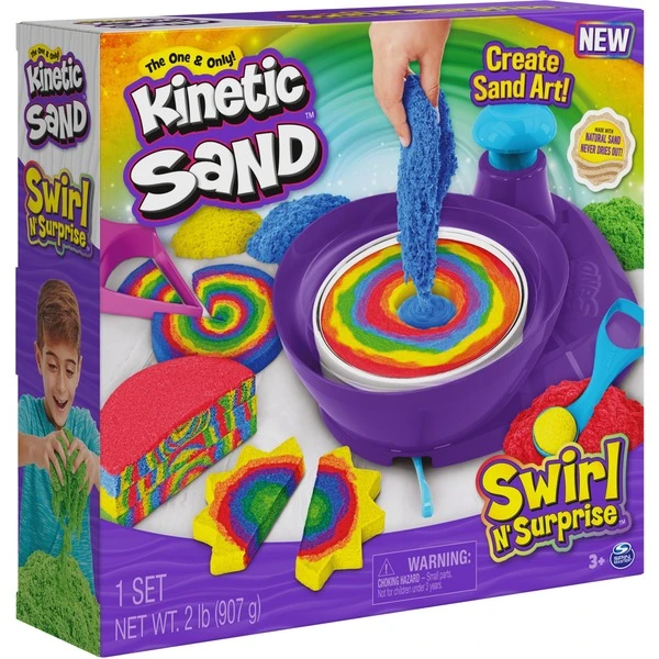 Spin Master Kinetic Sand - Swirl'n Surprise Set, Spielsand 3 Spin Master Kinetic Sand - Swirl'n Surprise Set, Spielsand