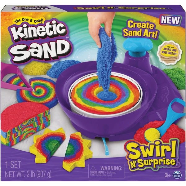 Spin Master Kinetic Sand - Swirl'n Surprise Set, Spielsand 6 Spin Master Kinetic Sand - Swirl'n Surprise Set, Spielsand – Bild 4