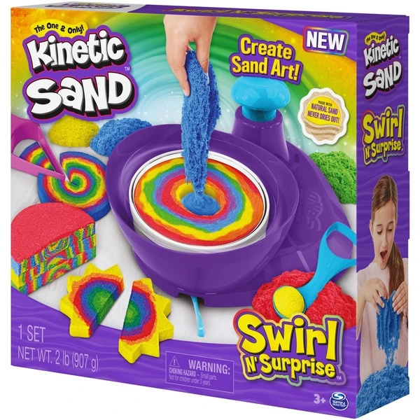 Spin Master Kinetic Sand - Swirl'n Surprise Set, Spielsand 7 Spin Master Kinetic Sand - Swirl'n Surprise Set, Spielsand – Bild 5