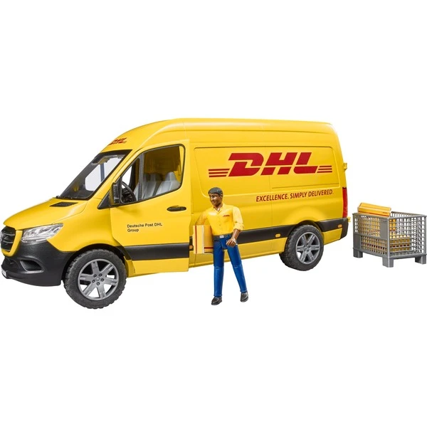 Bruder MB Sprinter DHL Mit Fahrer, Modellfahrzeug 5 Bruder MB Sprinter DHL Mit Fahrer, Modellfahrzeug – Bild 3