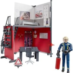 Bruder Bworld Feuerwehrstation Mit Feuerwehrmann, Kulisse -Spielzeug Rabatte bruder bworld Feuerwehrstation mit Feuerwehrmann Kulisse@@1893245 2