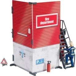Bruder Bworld Feuerwehrstation Mit Feuerwehrmann, Kulisse -Spielzeug Rabatte bruder bworld Feuerwehrstation mit Feuerwehrmann Kulisse@@1893245 4