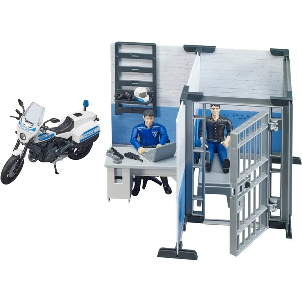 Bruder Bworld Polizeistation Mit Polizeimotorrad, Spielfigur 9 Bruder Bworld Polizeistation Mit Polizeimotorrad, Spielfigur – Bild 7