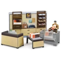 Bruder Bworld UPS Paketshop, Spielfigur -Spielzeug Rabatte bruder bworld UPS Paketshop Spielfigur@@1735628 3